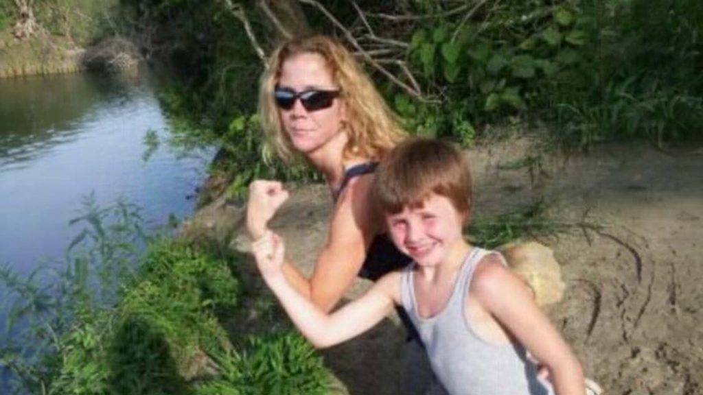 Darlene with her son Jesse when he was a young boy